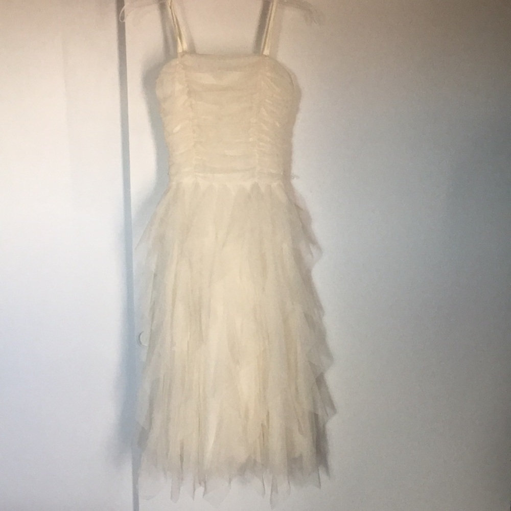 Tan cream dress